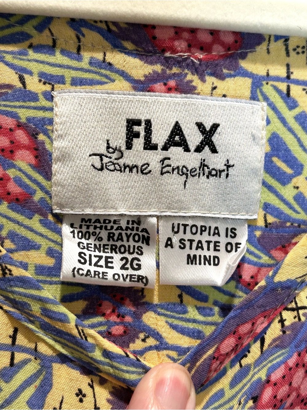Flax Yellow Floral Oversized Pullover Flowy Tunic Top, Capped Sleeves - Size 3X - Picture 3 of 6